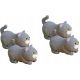  4 miniature Meow Corgi miniature, regali per adulti, animali,