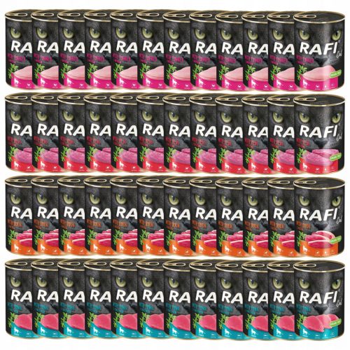  RAFI CAT Cibo umido per gatti Dolina Noteci mix di gusti 48 x 400g