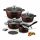  Set di pentole in alluminio Konighoffer Pollo Brown, 8 pz.