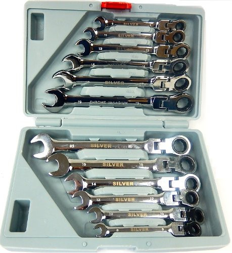  Chiavi combinate 12 pezzi SilverTools SK-012-01