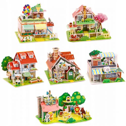  PUZZLE 3D FAI DA TE per bambini dai 3 ai 6 anni Set da 6