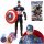  Capitan America Action Figure Toy Avengers Arti mobili con suono + Gratis