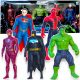  FIGURINE AVENGERS GRANDE SET 5in1 SPIDERMAN BATMAN HULK SUPERMAN FIGURA