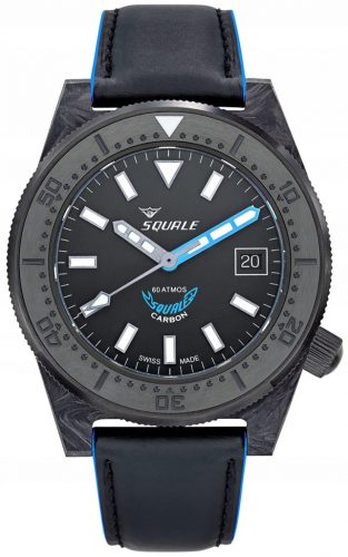  Orologio da uomo SQUALE T-183 Forged Carbon Blue T183FCBL