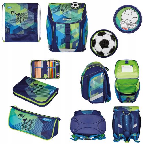  Set di zaini scolastici FiloLight Plus Green Goal Herlitz