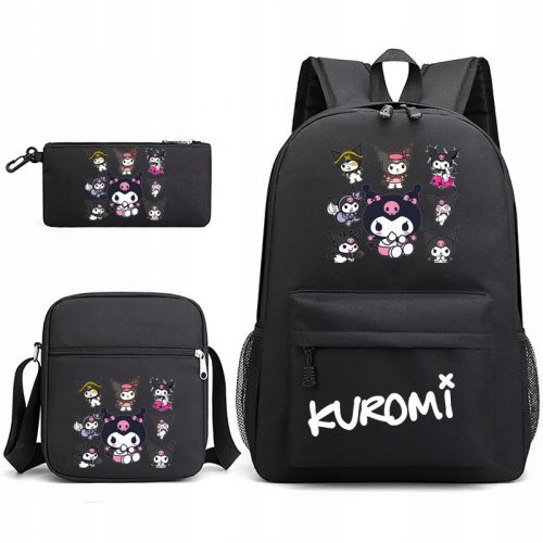  SET KUROMI GRANDE ZAINO BORSA A4 SET ASTUCCIO