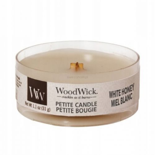  WOODWICK PETITE CANDLE MINI CANDELA PROFUMATA AL MIELE BIANCO 31 g