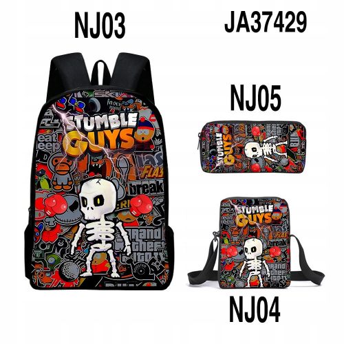  Stumble Guys SET SCUOLA ZAINO A4 ASTUCCIO ASTUCCIO di alta qualità