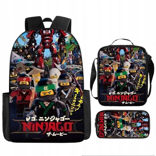  Ninjago SET SCUOLA, ZAINO A4, BORSA, ASTUCCIO, alta qualità