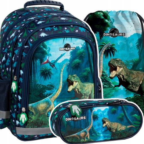  Zaino scuola multiscomparto Derform Sfumature di blu, Sfumature di verde, Multicolor + 2 altri prodotti