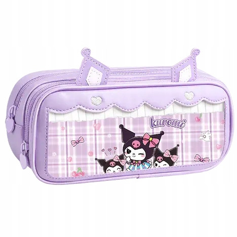  BORSA A PENCIBLE MULTIFUNZIONE GRANDE TRE SCOMPARTI KUROMI MELODY 22CM