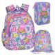  ZAINO SCUOLA COOLPACK PER RAGAZZA GRADO 1-3 CUORI Rosa + 2 altri prodotti