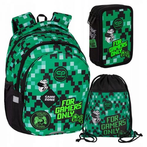  ZAINO SCUOLA COOLPACK PER RAGAZZI GRADO 1-3 ZONA GIOCO + 2 altri prodotti