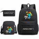  Minecraft SET SCUOLA ZAINO BORSA ASTUCCIO ASTUCCIO Alta qualità