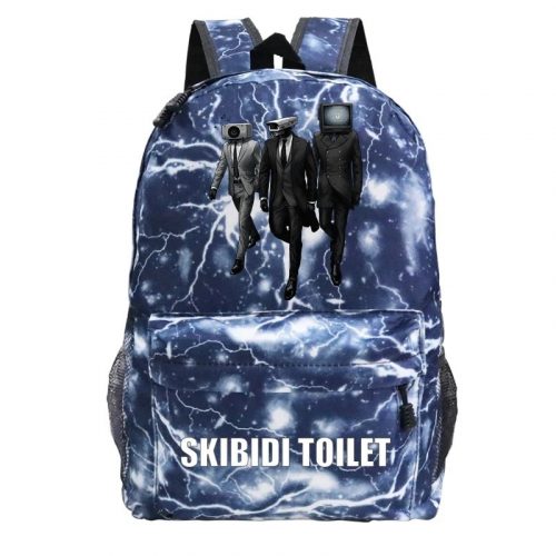  SKIBIDI ZAINO SCUOLA WC A4 FANTASIA COLORI