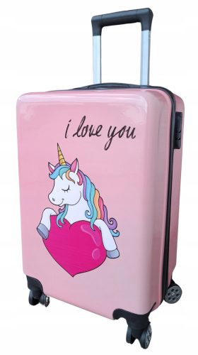  VALIGIA UNICORNO CAVALLO UNICORNO CUORE RUOTE PER BAMBINI COMBINAZIONE DI VIAGGIO