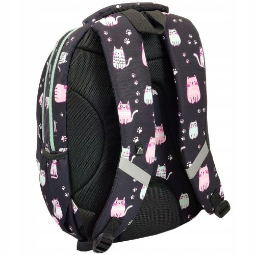  Zaino scuola multiscomparto Head, nero, sfumature di rosa, multicolore, 27 anni