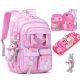  ZAINO SCUOLA, ZAINO SCUOLA ARCOBALENO + Astuccio, classi 1-3