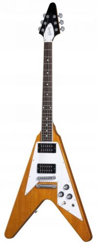  Chitarra elettrica Gibson Flying V antica naturale degli anni '70 + custodia