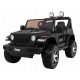  Jeep Wrangler Rubicon a batteria per bambini, nera + Telecomando + Radio MP3