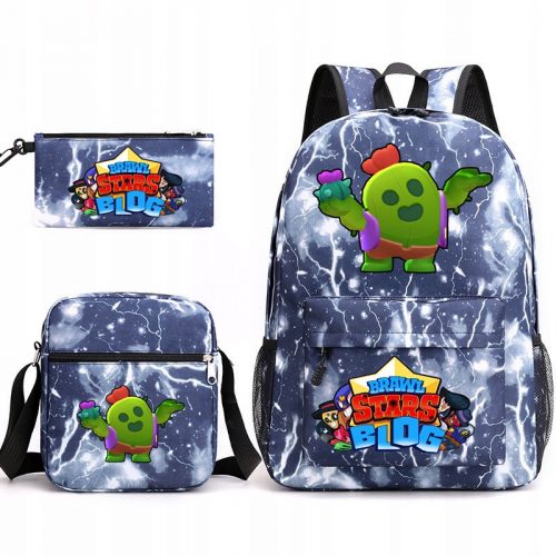  NUOVO SET SCUOLA ASTUCCIO ZAINO BORSA Brawl Stars