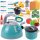  SET CUCINA PER BAMBINI PENTOLE PIATTI BOLLITORE PADELLA CUCCHIAI 33 pz.