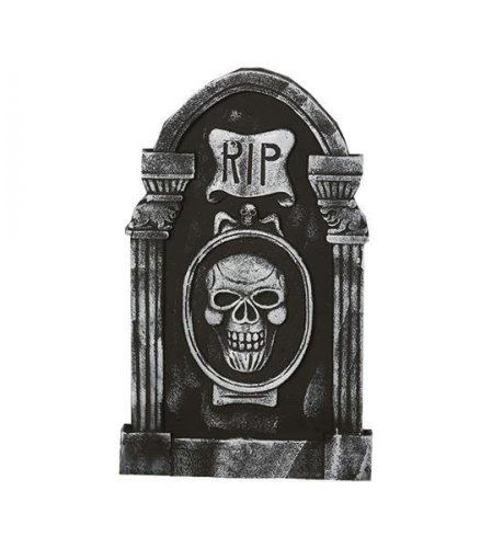  Lapide RIP con teschio di Halloween 50x30 cm