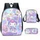  Kuromi SET SCUOLA ZAINO A4 BORSA ASTUCCIO