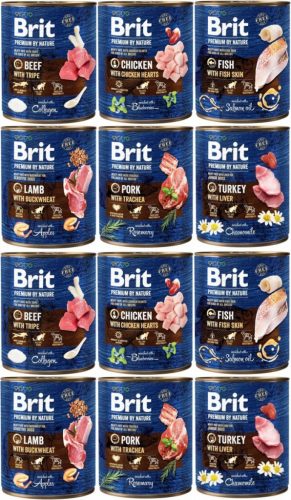  Brit Premium By Nature Mix di alimenti umidi 12x 800 g