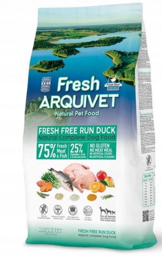  ARQUIVET ALIMENTO FRESCO SEMIUMIDO SENZA POLLO 75% CARNE ANATRA E PESCE 1