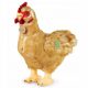  Realistico Gallina Gallo Peluche Eco