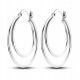  Orecchini a cerchio in argento, doppio argento sterling S925, GRATIS