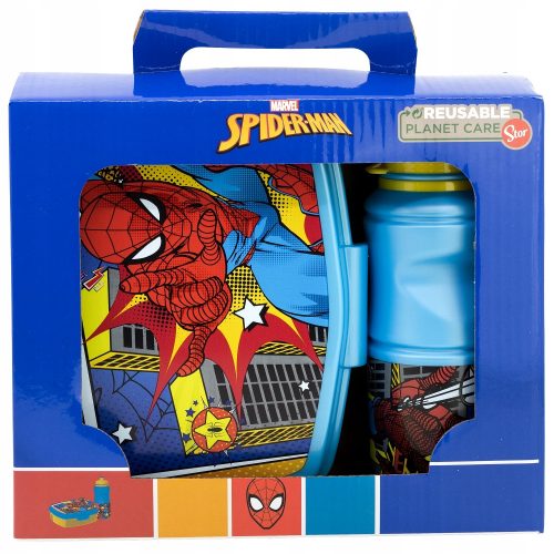  Set borraccia e pranzo Stor Spiderman 420 ml