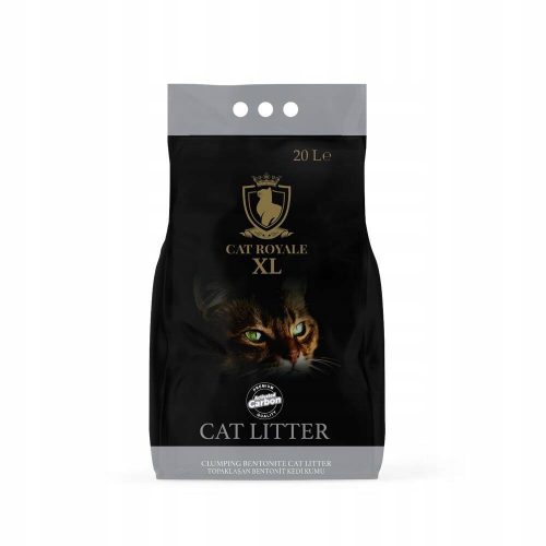  Lettiera in bentonite al carbone attivo Cat Royale 20L