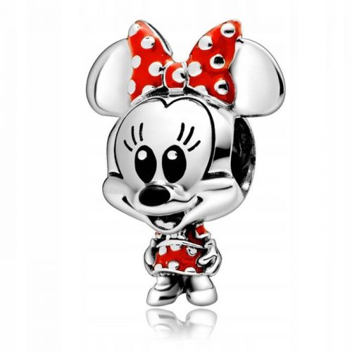  Ciondolo in ARGENTO 925 Charms Bead Disney Minnie Mouse