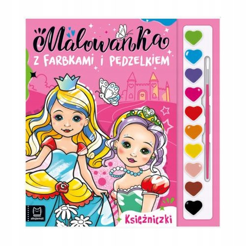  Un libro da colorare con colori e pennello della principessa Agata Kaczyńska