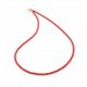  Collana in corallo rosso, palline naturali, 3 mm, 60 cm