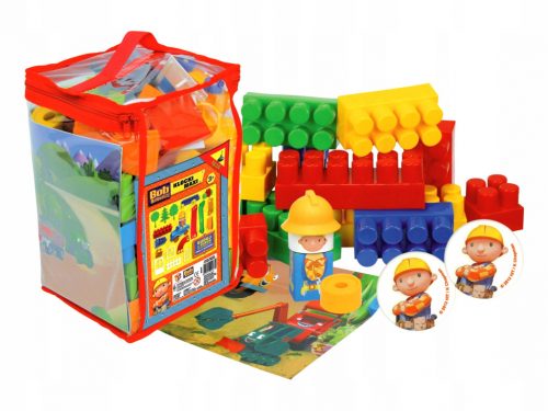  BLOCCHI DA COSTRUZIONE grandi 42 pezzi BOB THE BUILDER + tappetino WmoimSTORE