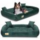  Letto in velluto per cani, gatti, divano, box 75x65 cm Verde