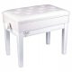  PANCA PER PIANO V-TONE 2 WH CON CONTENITORE, BIANCO