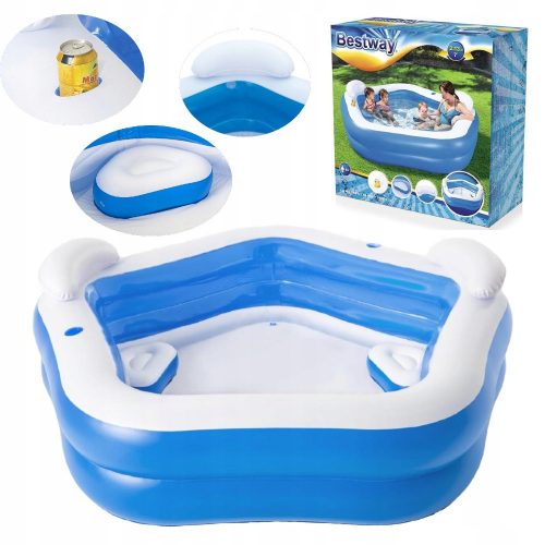  Piscina gonfiabile rotonda Bestway 213 x 206 cm