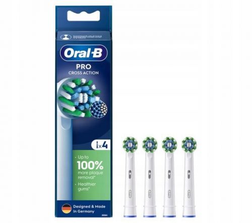  Punta Braun ORAL B CROSS ACTION PRO 4 pezzi