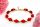  Bracciale con AMBRA BALTICA rossa, argento placcato oro