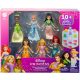  DISNEY PRINCESS BAMBOLA PRINCESS set di 6 piccole bambole mobili JCR91