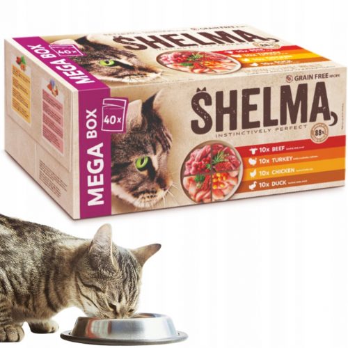  Shelma alimento umido, mix di gusti, 3,4 kg