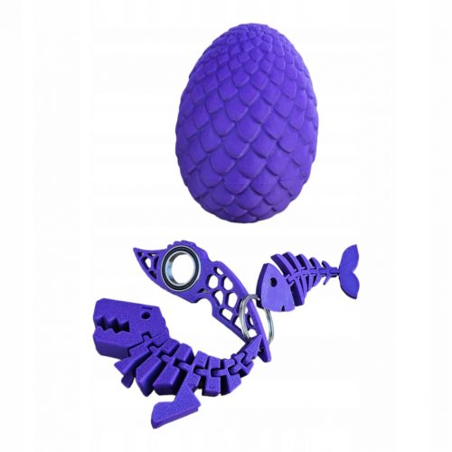  Set Keyrambit + Flexi REX + Dragon Egg + Flexi Fish, TikTok, vari colori