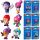  BRAWL STARS SET DA 6 FIGURE MR. P + SHELLY + ROSA + TARA + FRANK + COLT