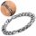  Bracciale FIAGARO WEAVE da uomo, acciaio ARGENTO, 10 mm