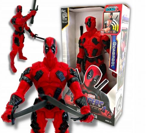  FIGURA DEL SUPEREROE DEADPOOL SUONO LUCE MOBILE