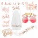  BRIDE TO BE Set Addio al nubilato Gadget Decorazioni Velo a fascia 8 pz